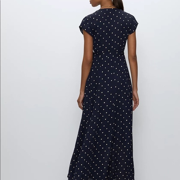 NWTO Aritzia Lexis wrap dress indigo - Picture 7 of 7